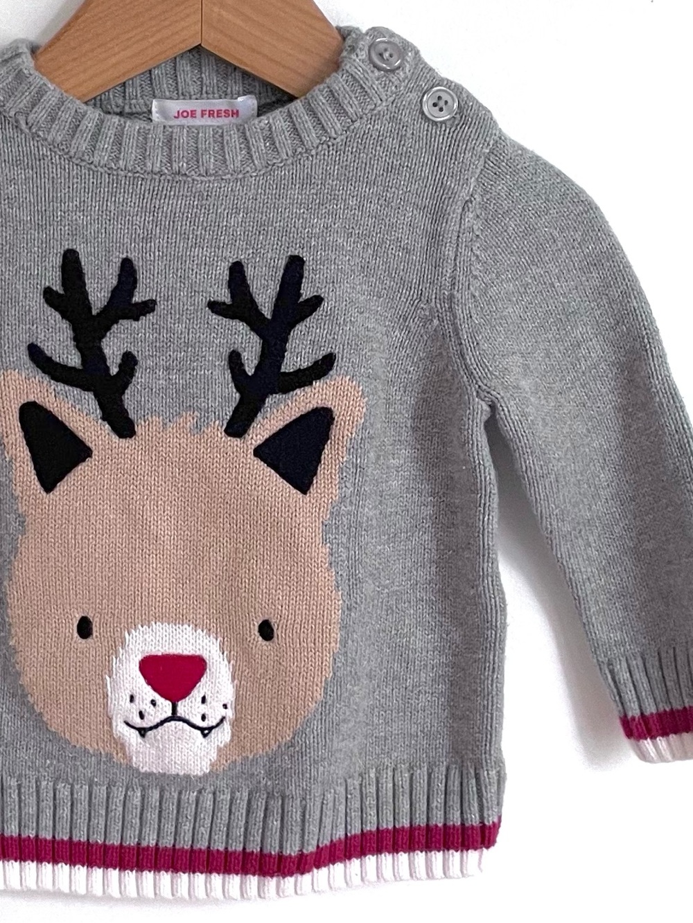5/$30💥NEW Reindeer Christmas Sweater, Fun Toothy Smile, Sock Monkey Banding